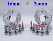 4 DISTANZIALI RUOTA 16+20mm AUDI A6 ALLROAD (C5-C6) 95>12 + BULLONI 