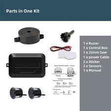 KIT 4 SENSORI DI PARCHEGGIO  UNIVERSALI RETROMARCIA AUTO FURGONE