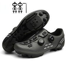 Scarpe MTB Uomo Scarpe Bici da Strada con Tacchetti Traspiranti SPD Tacchetti Scarpe Ciclismo