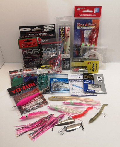 Lotto stock materiale pesca - stock,