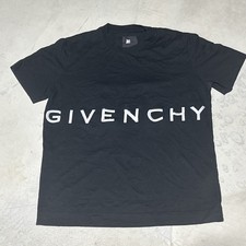 Givenchy Shirt Maglietta Nera Spell Out Tg Small Doppia Faccia Cucita *Sfilacciatura*