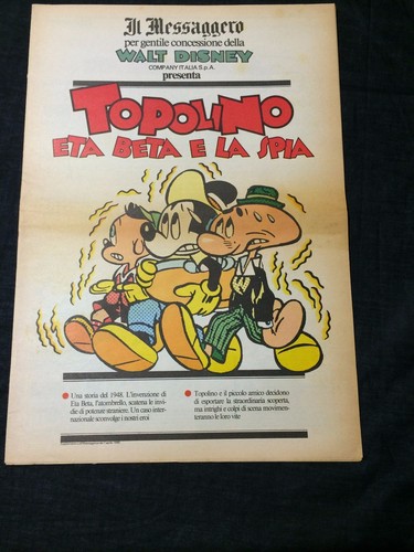 Topolino eta beta disney - topolino,
