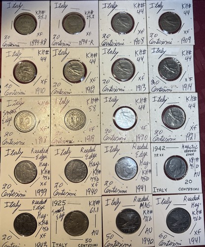 Lotto monete italia 1894 - 20,