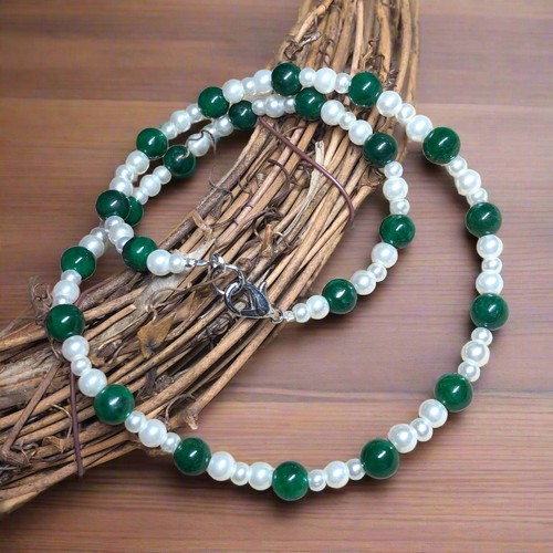 Collana lunga girocollo fatta