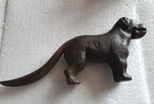 Antique cast iron dog - iron,