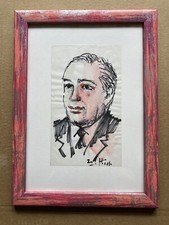 IBRAHIM KODRA - Opera unica - Tecnica mista su carta - cm 21x13