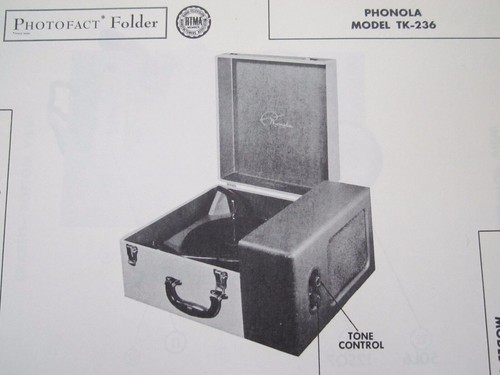 Phonola 236 phonograph - tk-236,