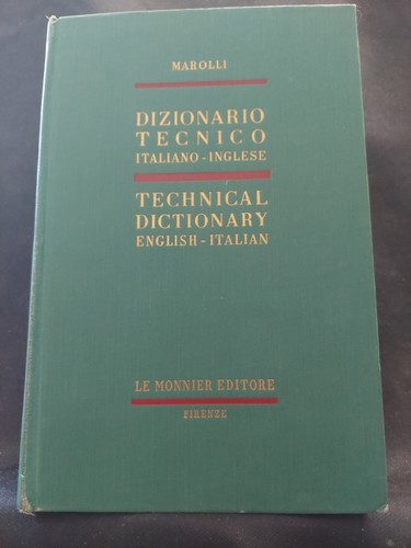 Dizionario tecnico italiano - dizionario, italiano-