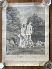 Dafni e Cloe stampa antica mitologia greca