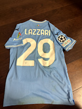 Maglia Lazio Lazzari match worn Indossata shirt champions league unwashed