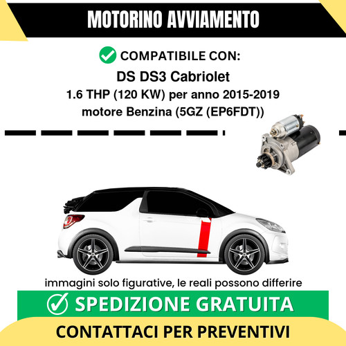 Motorino avviamento ds3 - motorino,