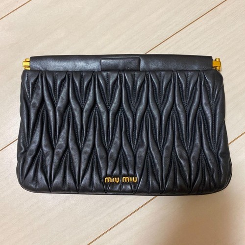 Borsa pochette miu logo - miu,