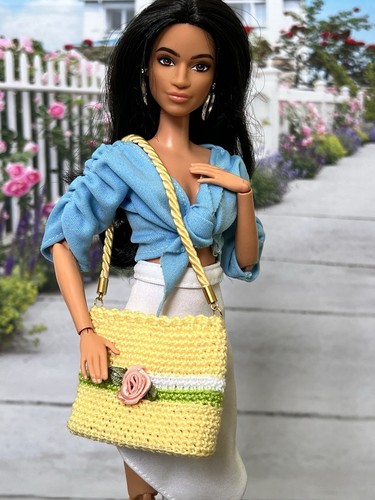 Borsa crochet per barbie - crochet,