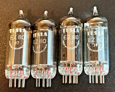 2x Tubo TESLA EZ80/6V4 nuovo, numero di lotto corrispondente