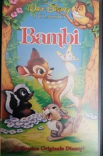 Bambi Walt Disney  (1942-1992) VHS versione originale