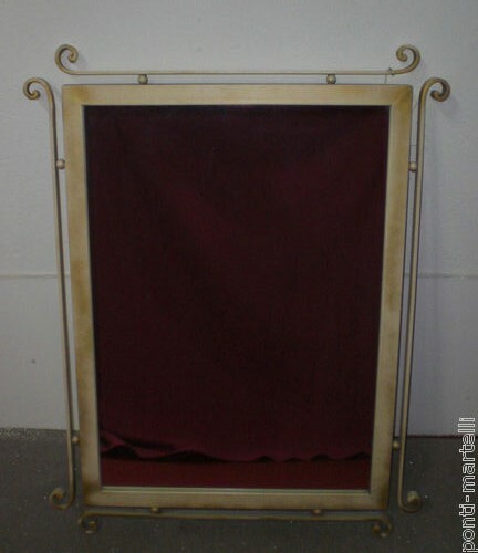 Cornice specchio ferro - specchio, battuto