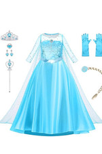 Vestito costume carnevale  elsa frozen bambina Scegli TG. anni