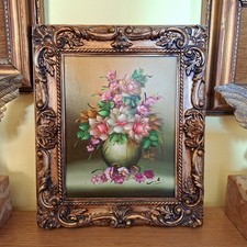 Quadro anni 80 barocco vaso