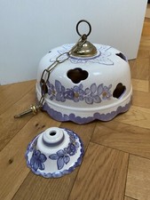Lampadario floreale vintage in