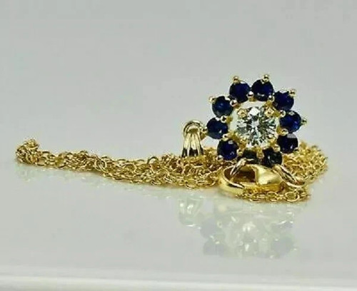 Ciondolo donna tondo diamante