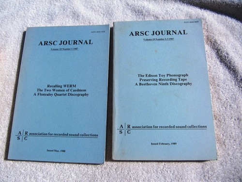 Arsc journal 1987 vol - 19, no