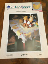 Schema bordo a uncinetto tovaglia galline filet COATS