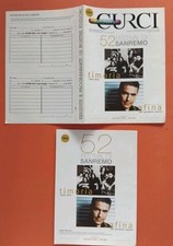 TIMORIA casa Mia Spartito Sheet Music Sanremo 2002 RARO Notiziario Curci