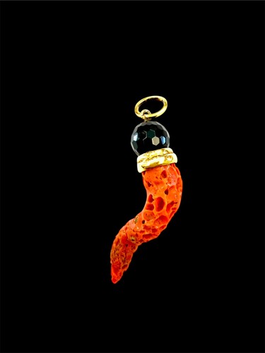 Collana corno corallo - collana,