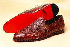 Scarpe da monaco in pelle di