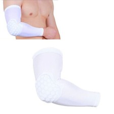 GOMITIERA FASCIA GOMITO ELASTICA TUTORE BIANCA SPORT ORTOPEDICA TAGLIA L