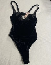 Perizoma teddy velluto nero