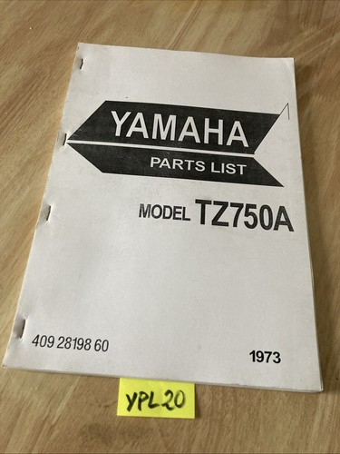 Yamaha tz750a tz750 liste - yamaha, a