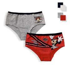 Slip Disney Minnie Mouse 2 pezzi ufficiale bimba shorties mutandine intimo 5965