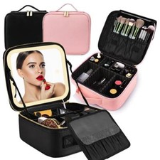 Beauty case con specchio luce