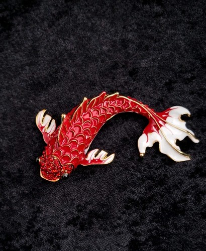 Grande spilla rossa koi - grande,