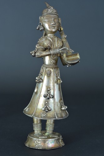 Antica statuetta argento - in,