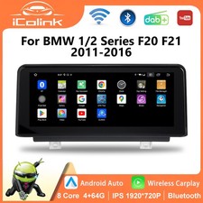 Autoradio 10,25'' 4+64GB GPS Navi CarPlay DAB+ per BMW F20 F21 F23 Multimedia BT