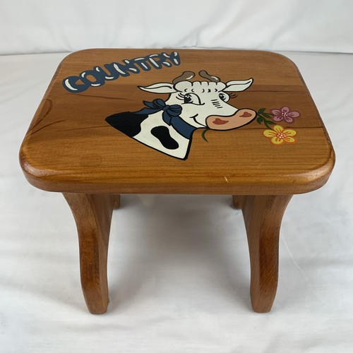 Sgabello poggiapiedi vintage