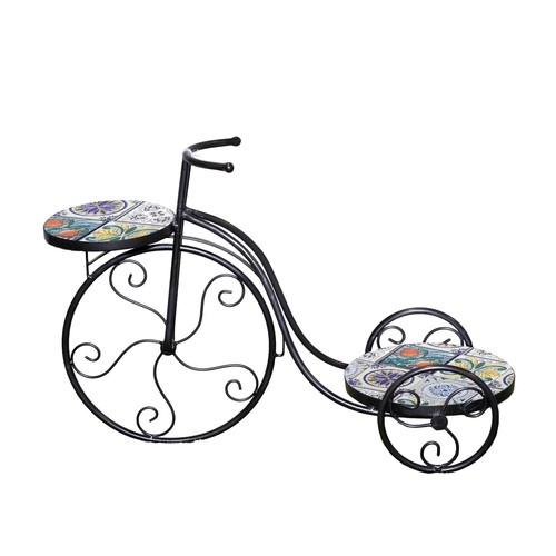 Triciclo mosaico piante stand - mosaico,