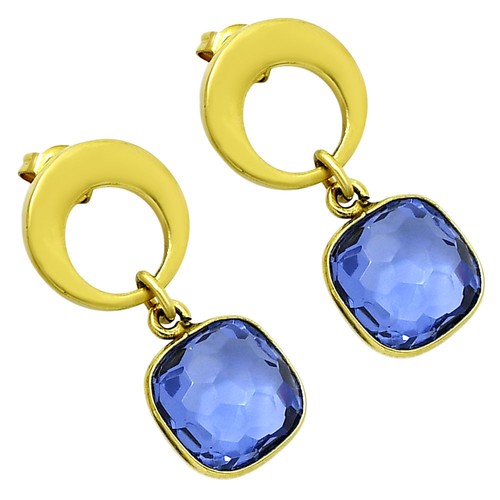 Orecchini tanzanite oro - 18k, su