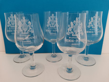 COGNAC DENIS MOUNIE 5 BICCHIERINI VETRO VINTAGE BAR OSTERIA PUB RURALE RIFUGIO 