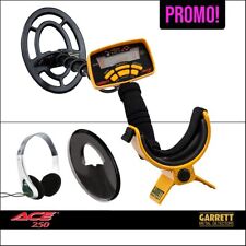 METAL DETECTOR ACE 250 GARRETT PIASTRA 9" CERCAMETALLI PROMO COPRIPIASTRA CUFFIE