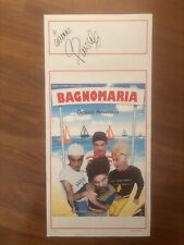 AUT.,Locandina,BAGNOMARIA 1998,AUTOGRAFO ORIGINALE DI GIORGIO PANARIELLO,SIGNED