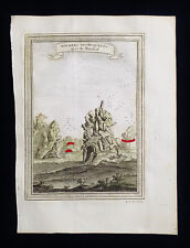 1754 BELLIN: rara mappa di Asia, Cina, rocce e monumenti cinesi