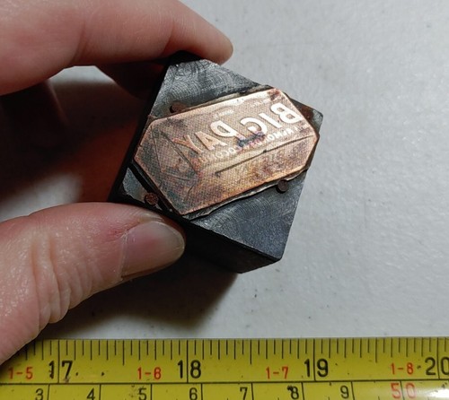 Blocco stampa lettera vintage - lettera,