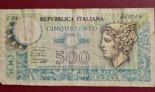 Banconota 500 lire - lire, in