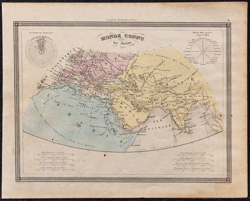 1860ca - Carta Mondo