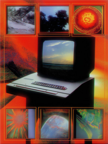 Vintage computer monitor - vintage,