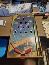 Flipper In Legno Anni 60 Arco Falc Tema Spaziale Gioco Vintage.   Rif. Retro Mag