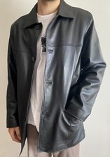 Giacca Vintage in vera pelle Morbida uomo Come Nuova